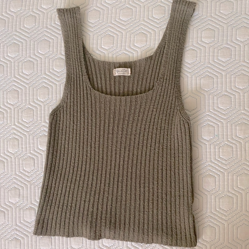 john galt ribbed tank top